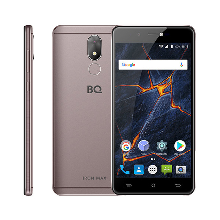 Смартфон BQ S-5507L Iron Max LTE Mokka 5,5" IPS,16Gb,2GbRAM,Fingerpr,цвет мокка