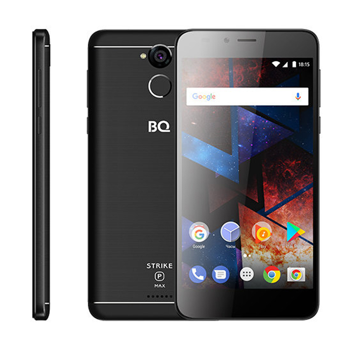 Смартфон BQ S-5594 Strike Power Max Black Brushed аналог 5521,Fingerprint,цвет черный