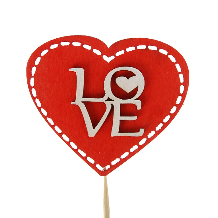 Топпер двухсторонний "LOVE", красный