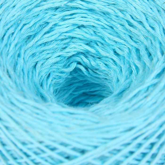 Нитки вязальные "Cotline 34,5/8" 216м/50гр 45% хлопок, 40% вискоза, 15% лён (384 бирюза)