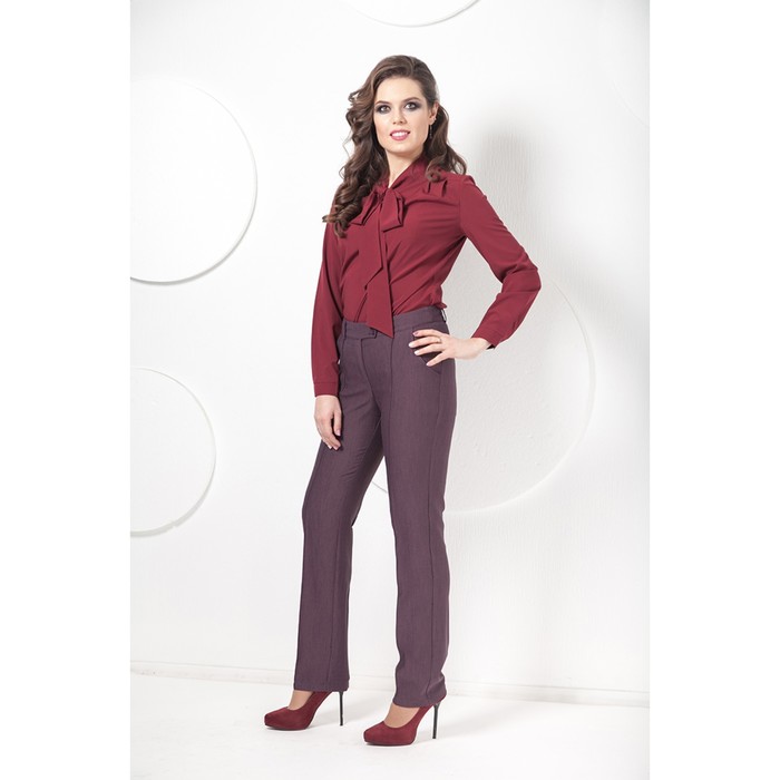 Брюки Бр-37/2 женские, размер 54, цвет темно-фиолетовый