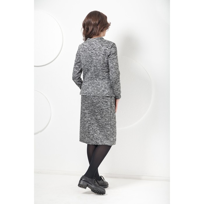 Костюм К-499 женский, размер 48, цвет серый меланж