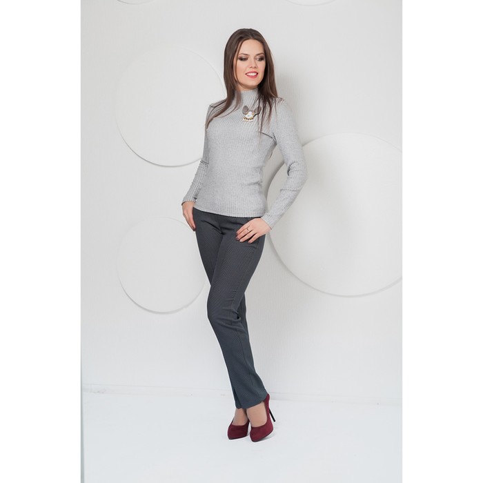 Блуза Б-162/5 женская, размер 46, цвет серый