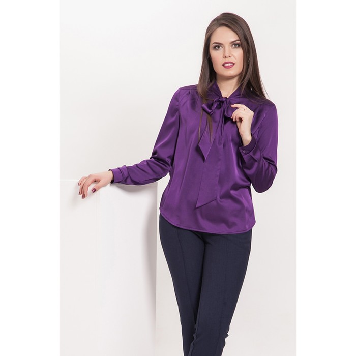 Блуза Б-175/11 женская, размер 46, цвет фиолетовый