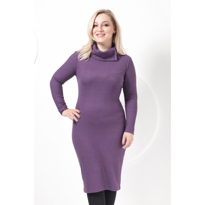 Платье П-494/1 женское, размер 44, цвет темно-фиолетовый