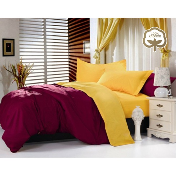 КПБ евро, 240х260 см, 200х220 см, 50х70 см-2 шт., сатин 1014-JT22