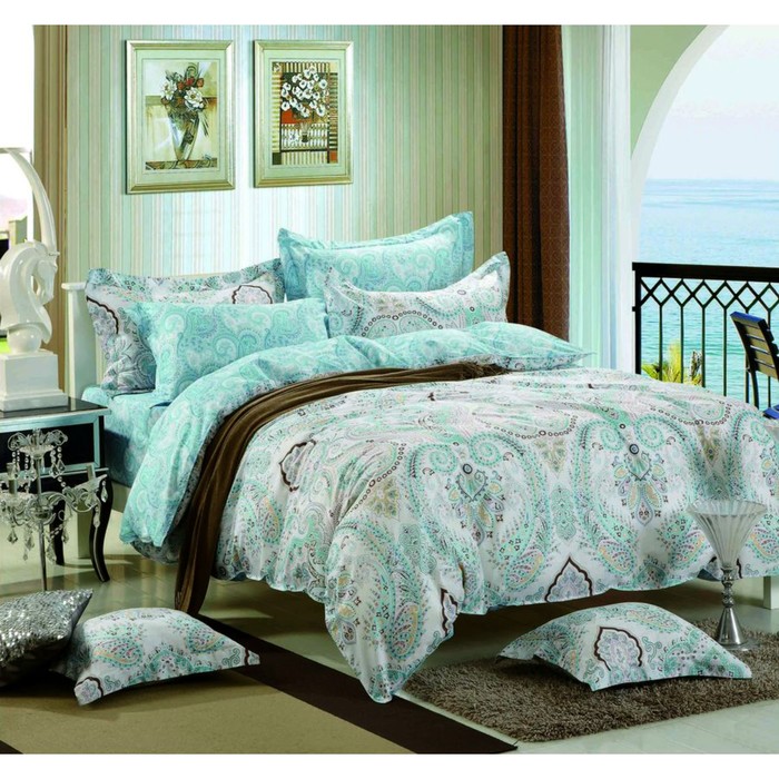 КПБ евро, 230х250 см, 200х220 см, 50х70 см, 70х70 см по 2 шт., сатин TPIG6-724/1