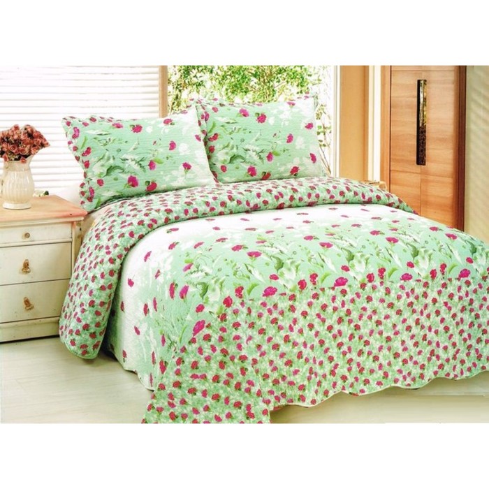 Комплект Patchwork: покрывало 230 × 250 см, наволочки 50 × 70 см - 2 шт