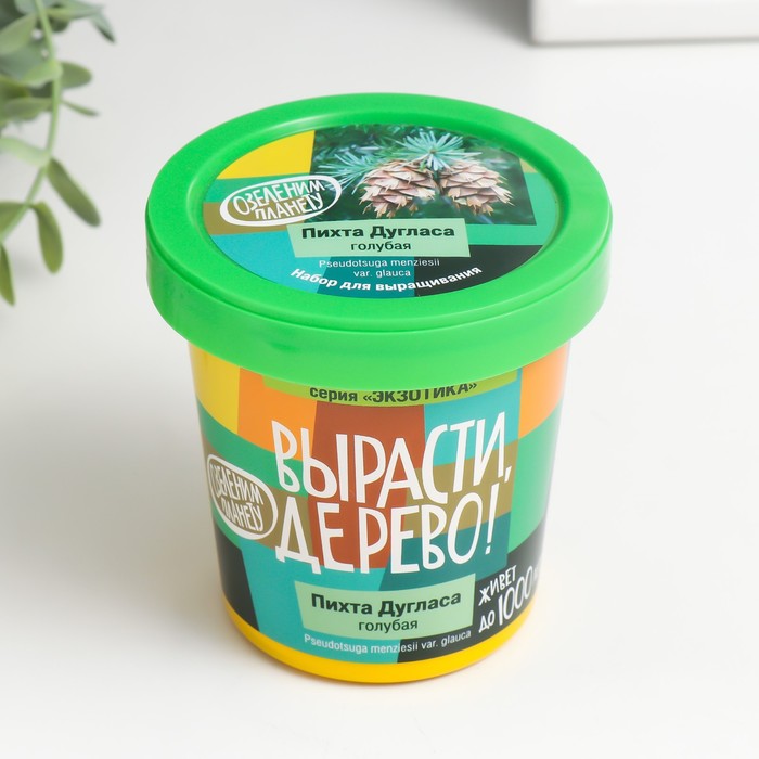 Набор для выращивания растений "Вырасти, Дерево! Пихта Дугласа голубая"