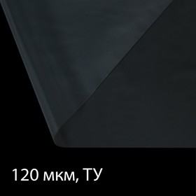 Плёнка полиэтиленовая, толщина 120 мкм, 3 × 10 м, рукав (1,5 м × 2), прозрачная, 1 сорт, Эконом 50 %