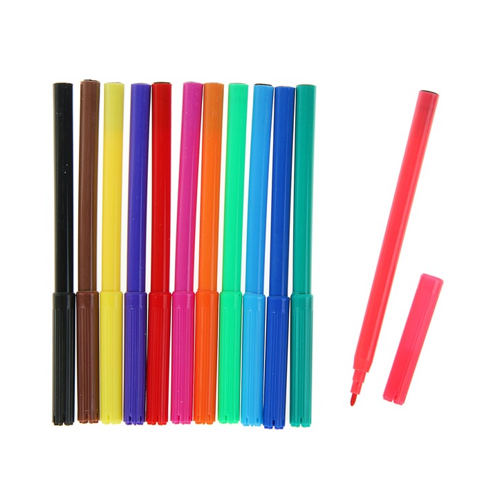 Фломастеры 12 цветов Mattel Hot Wheels