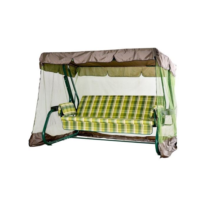 Качели садовые "ЛЕГЕНДА+" 180 см, с АМС, ЗЕЛЁНЫЙ