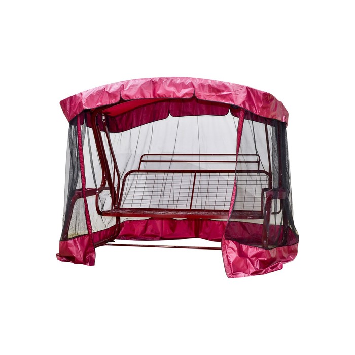 Качели садовые "Сакура PREMIUM" 180 см, с подголовником, АМС, БОРДО