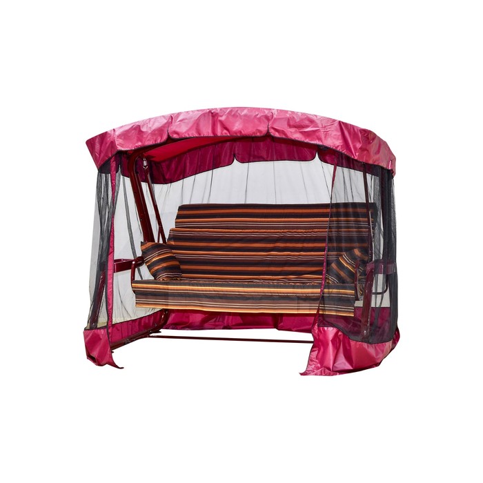 Качели садовые "Сакура PREMIUM" 180 см, с подголовником, АМС, БОРДО