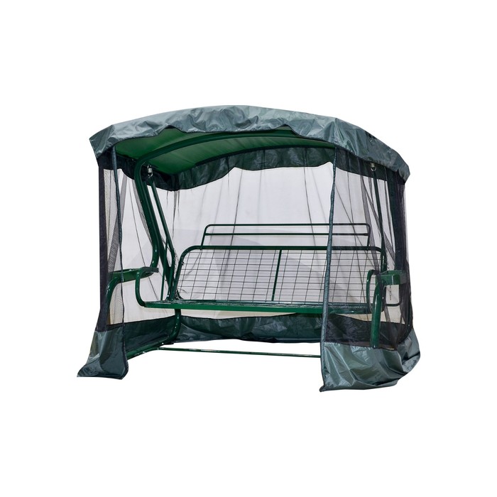 Качели садовые "Сакура PREMIUM" 180 см, с подголовником, АМС, ЗЕЛЁНЫЙ