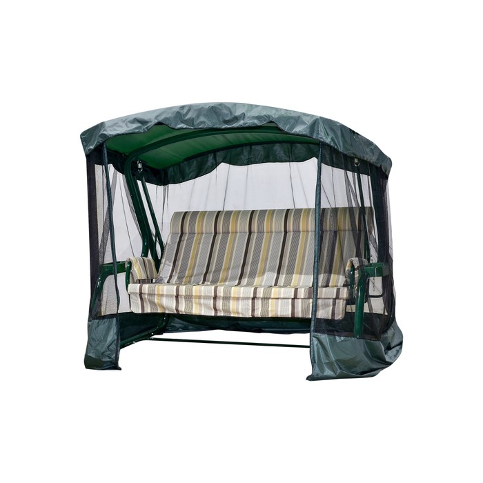 Качели садовые "Сакура PREMIUM" 180 см, с подголовником, АМС, ЗЕЛЁНЫЙ