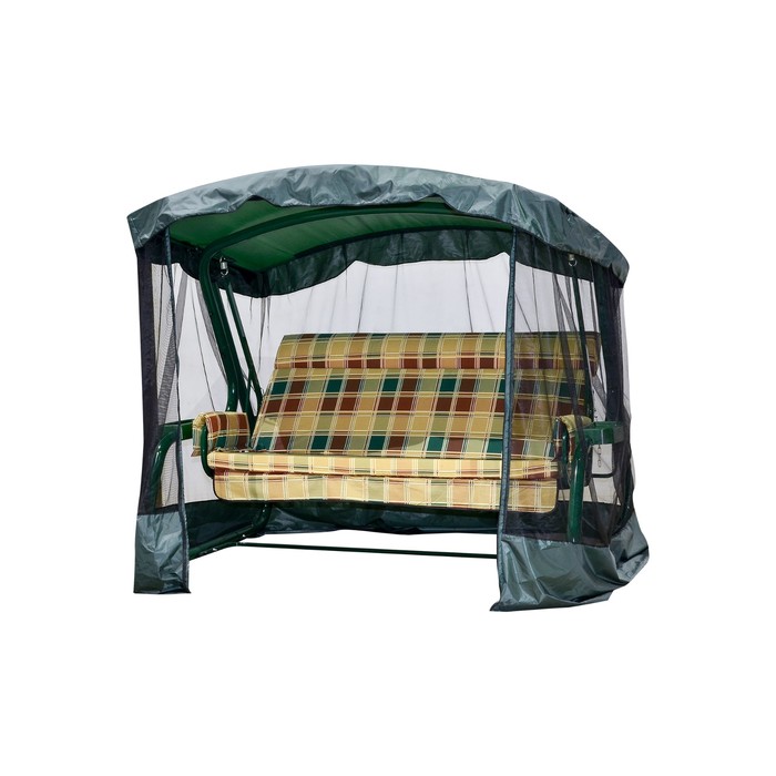 Качели садовые "Сакура PREMIUM" 180 см, с подголовником, АМС, ЗЕЛЁНЫЙ