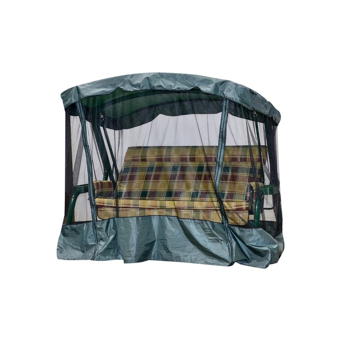 Качели садовые "Сакура PREMIUM" 180 см, с подголовником, АМС, ЗЕЛЁНЫЙ