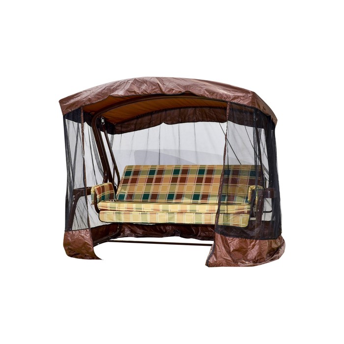 Качели садовые "Сакура" 180 см, с АМС, ШОКОЛАД