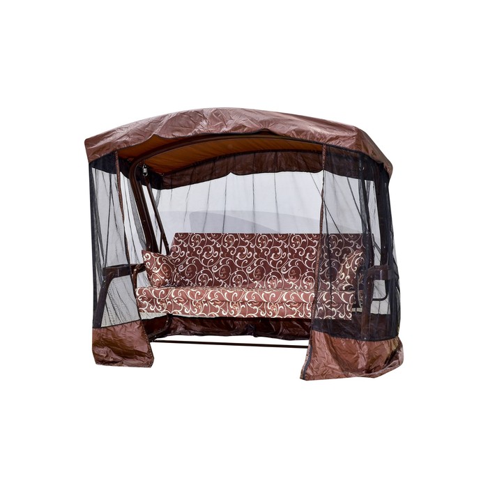 Качели садовые "Сакура" 180 см, с АМС, ШОКОЛАД