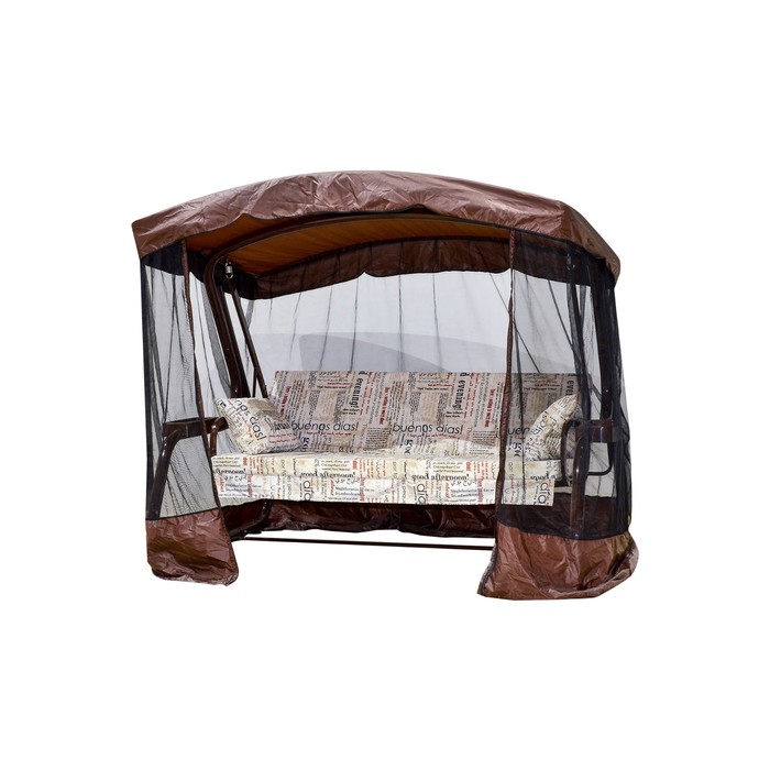 Качели садовые "Сакура" 180 см, с АМС, ШОКОЛАД