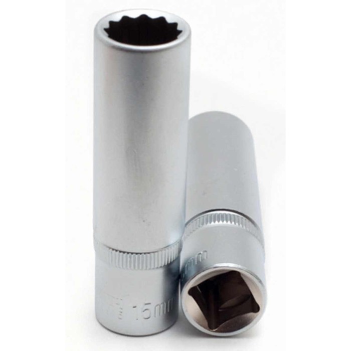 Головка торцевая "Сервис ключ" 77915, глубокая, 12 граней, 15мм