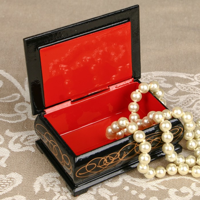 Шкатулка «Собака», лаковая миниатюра, 6х9 см, микс