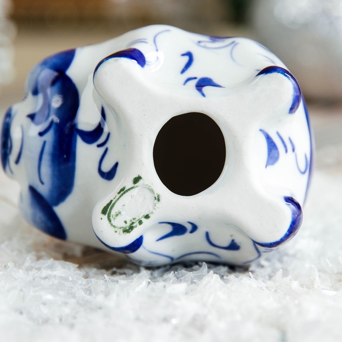 Сувенир «Свинка Боня», 7×5×5 см, гжель