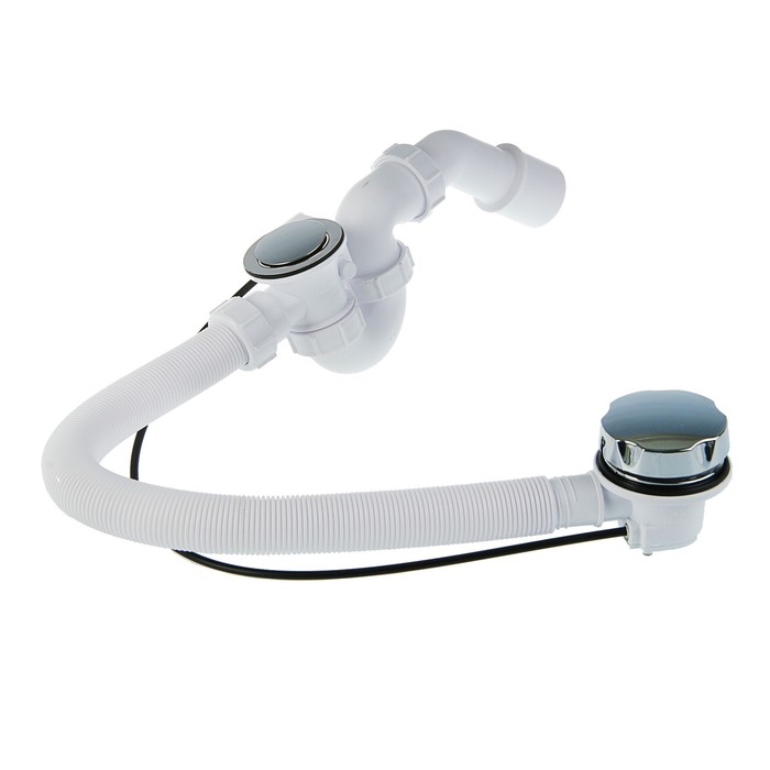 Сифон для ванны McAlpine MRB2C-PB, 1 1/2"х40/50 мм,  с автопереливом, поворотной головкой