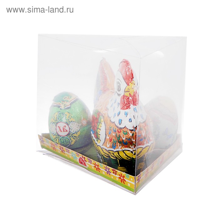 

Фигурка шоколадная «Курица и яйца», 130 г