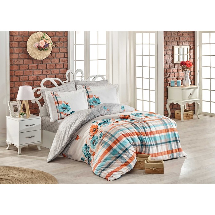 КПБ Norma 2 сп, 240х260 см, 200х220 см, 50х70 см, 70х70 см по 2 шт., поплин, серый