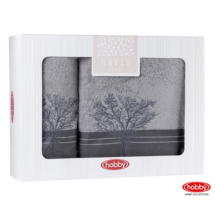 КМП INFINITY, размер 50х90 см, 70х140 см по 1 шт., серый, махра 500 г/м2