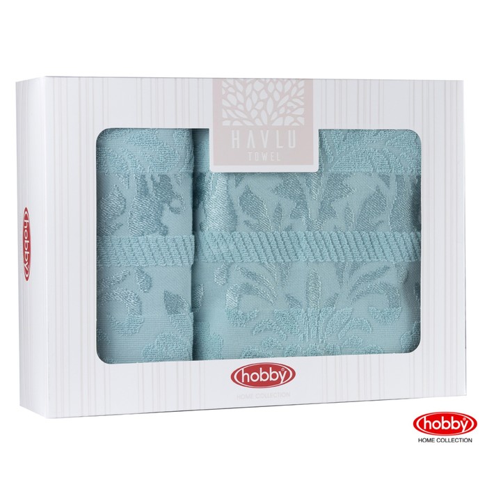 КМП VERSAL, размер 50х90 см, 70х140 см по 1 шт.. зелёный, махра 500 г/м2