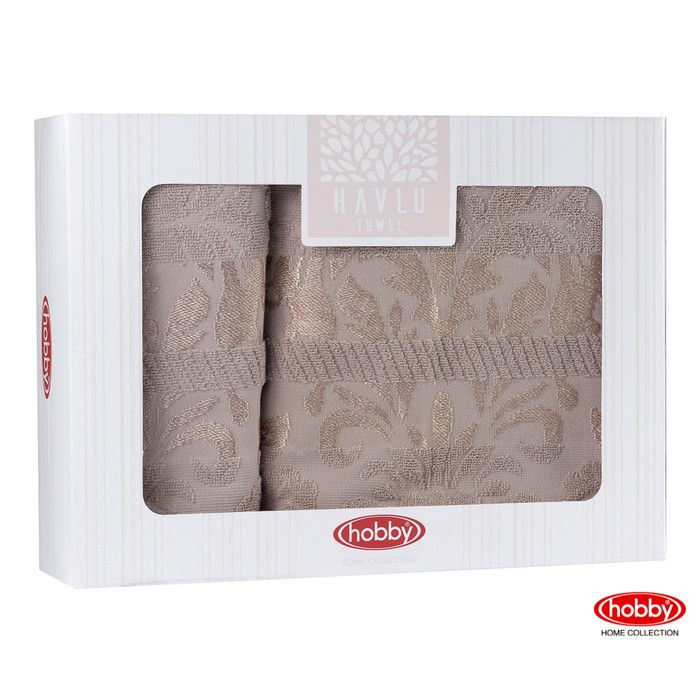 КМП VERSAL, размер 50х90 см, 70х140 см по 1 шт.. коричневый, махра 500 г/м2