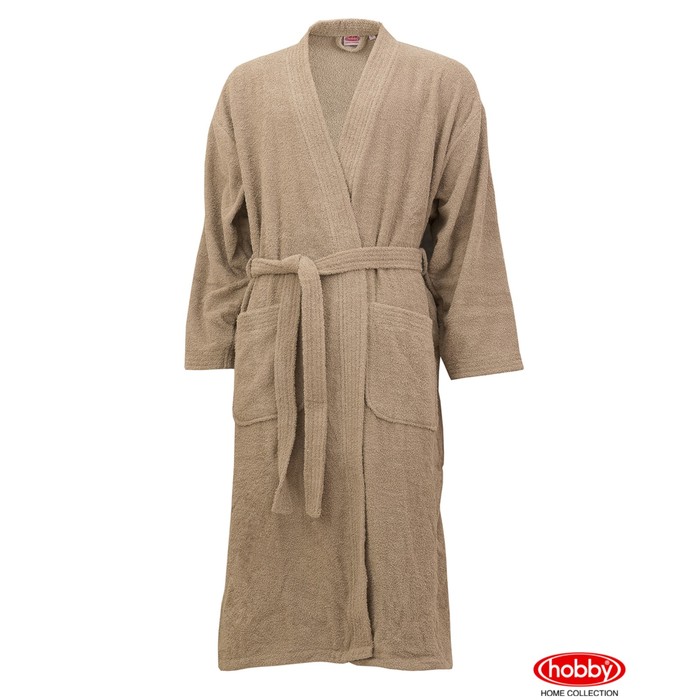 Халат мужской SMART, размер ХL, бежевый, махра 350 г/м2