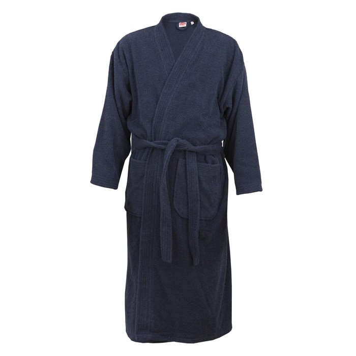 Халат мужской SMART, размер ХХL, синий, махра 350 г/м2