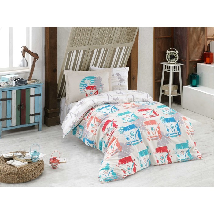 КПБ RENATA 1,5 сп., 160х240 см, 160х220 см, 50х70 см, 70х70 см по 1 шт., поплин, кремовый