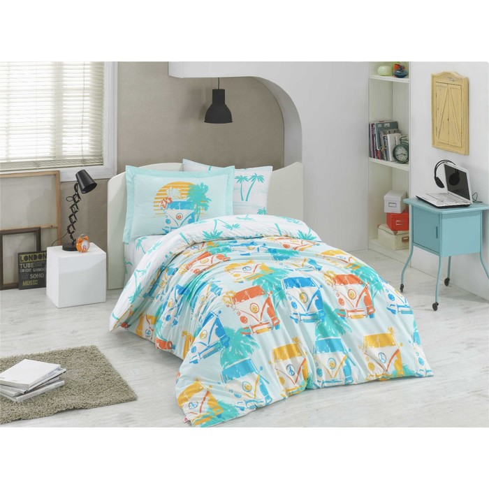 КПБ RENATA 1,5 сп., 160х240 см, 160х220 см, 50х70 см, 70х70 см по 1 шт., поплин, минт