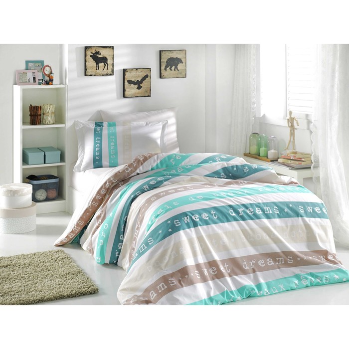 КПБ SWEET DREAMS 1,5 сп., 160х240 см, 160х220 см, 50х70 см, 70х70 см по 1 шт., поплин, кремовый   34