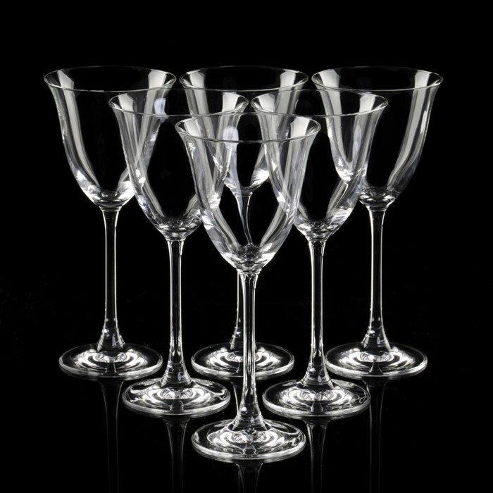 Набор бокалов для вина 190 мл "Флора", 6 шт