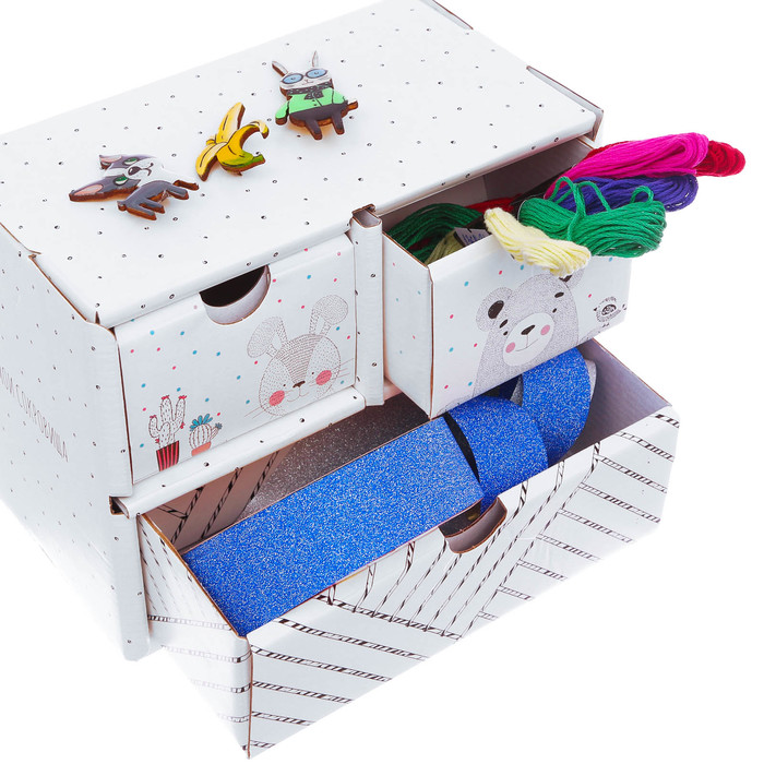 Мини-комод складной «Счастье в мелочах», 19,8 х 15,1 х 11,1 см