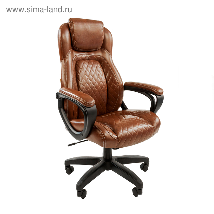 Офисное кресло Chairman 432, экопремиум коричневый офисное кресло chairman 432 экопремиум чёрная