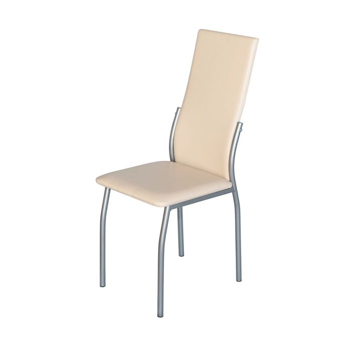 Стул Пекин Эко каркас бриллиант. Эко кожа  слон.кость