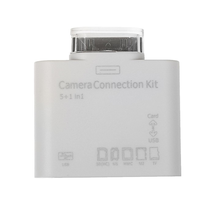 Картридер Deppa Camera connection, kit 5 in 1 для Apple iPad, iPad 2, iPad new, белый