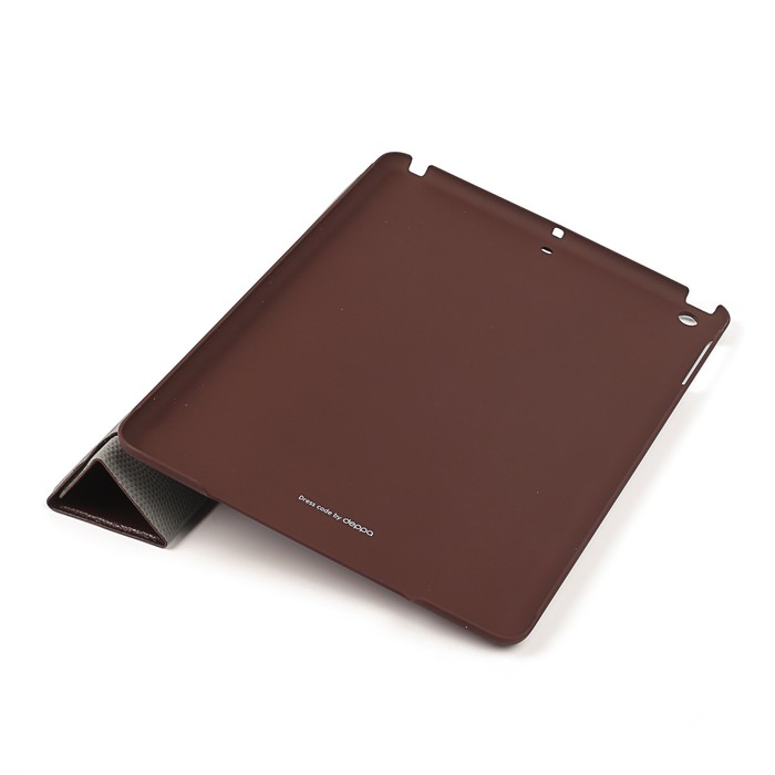Чехол-подставка Deppa Ultra Cover leather и защитная пленка для Apple iPad AIR, коричневый