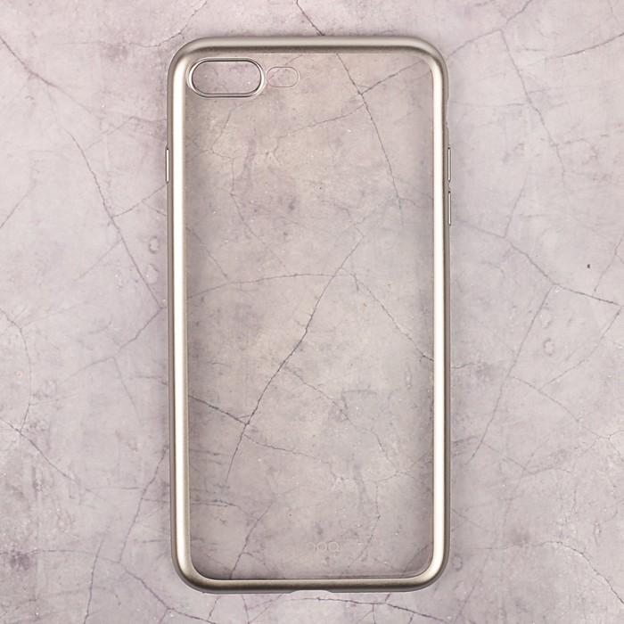 Чехол Deppa Gel Plus Case матовый для Apple iPhone 7/8 Plus, цвет серебро