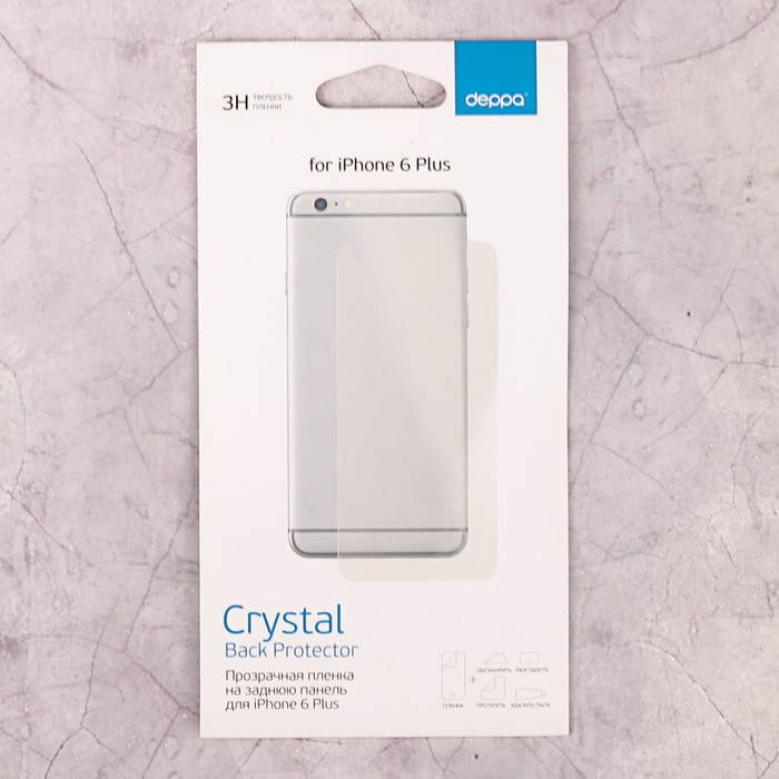 Защитная пленка Deppa на заднюю панель для Apple iPhone 6/6S Plus, прозрачная