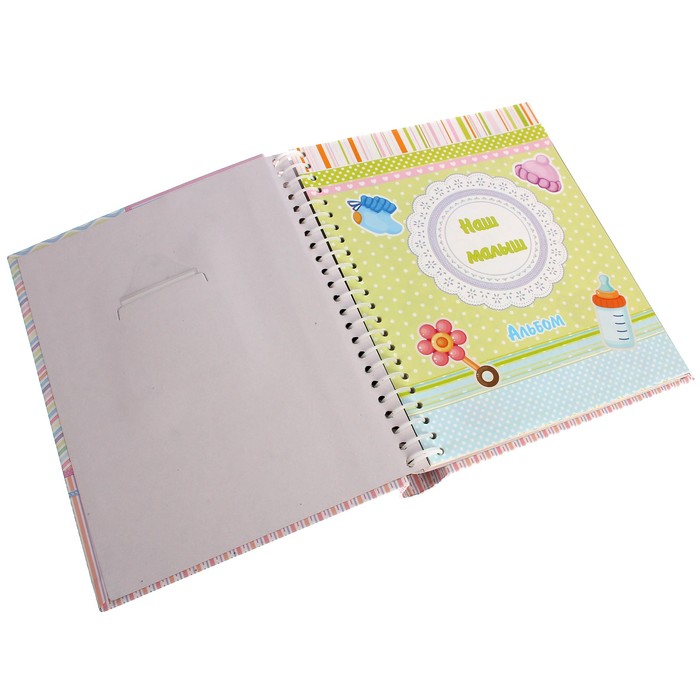 Фотоальбом магнитный 10 листов+20 тематических страниц Diesel Our baby 1 (девочка)23х28 см