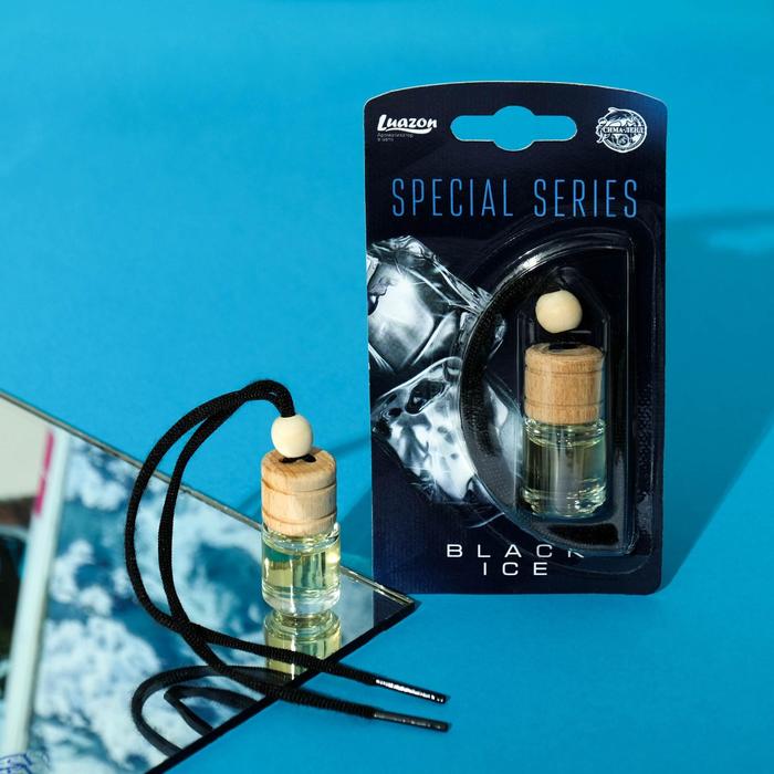 Ароматизатор на зеркало в бутылочке "Черный лед"