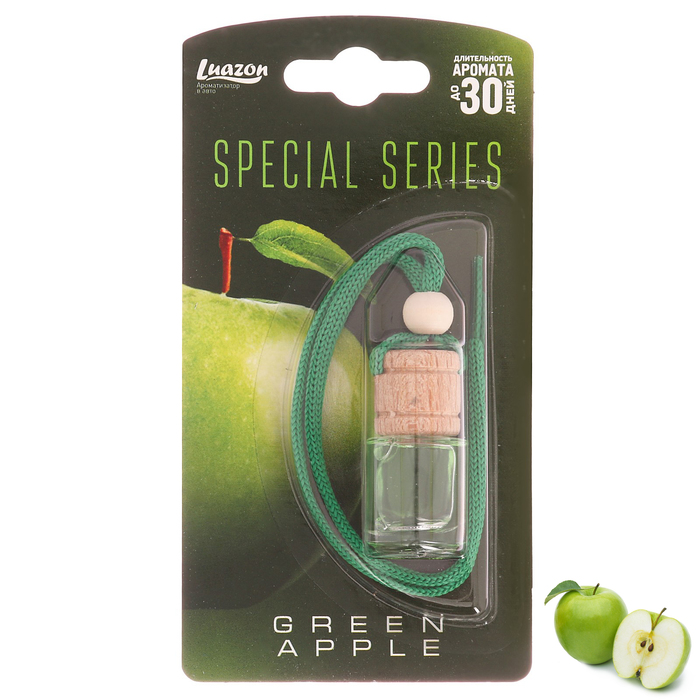 Ароматизатор на зеркало в бутылочке "Яблоко"